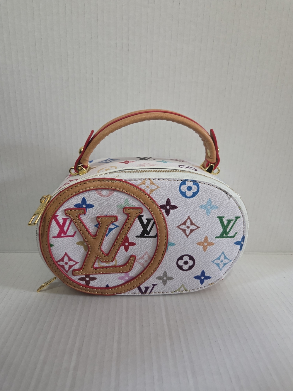 Louis Vuitton Multicolor Mini Oval Top-Handle Bag - White